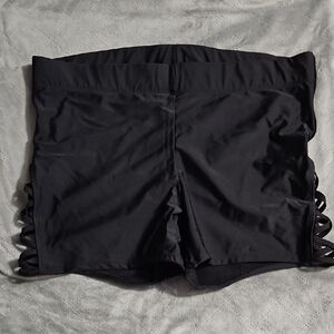 Torrid Black High Waist Women's Swim Shorts